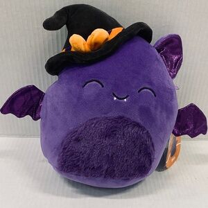 Squishmallows Halloween Blas the Bat with Witch Hat 8 Inch Soft Plush